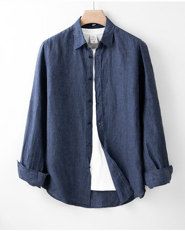 Chemise Lin Marine Été