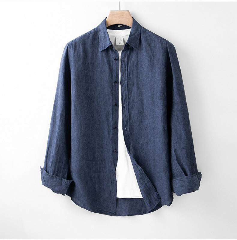 Chemise Lin Marine Été