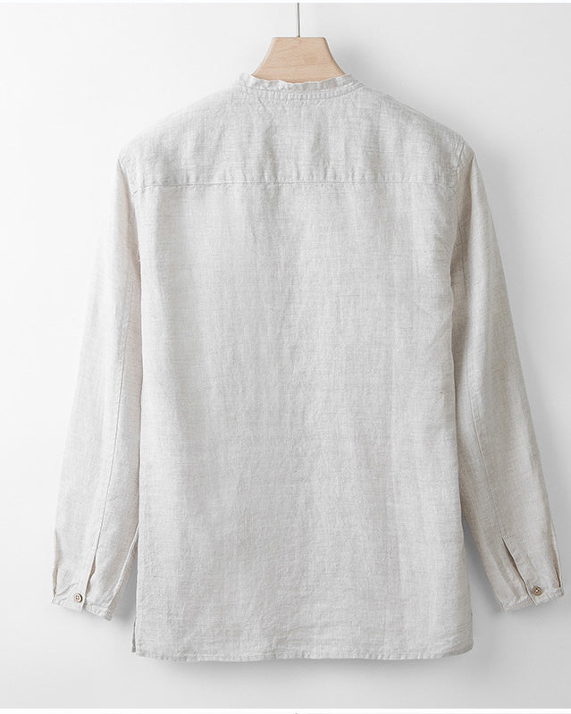 chemise en 100% lin francais homme ensemble en lin