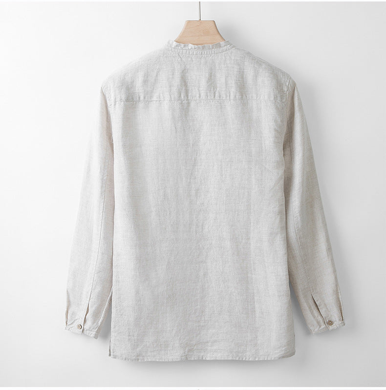 chemise en 100% lin francais homme ensemble en lin