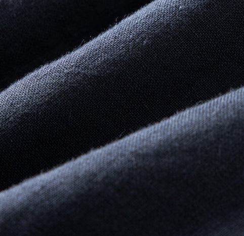 Chemise pur lin col mao marine qualité 100% français