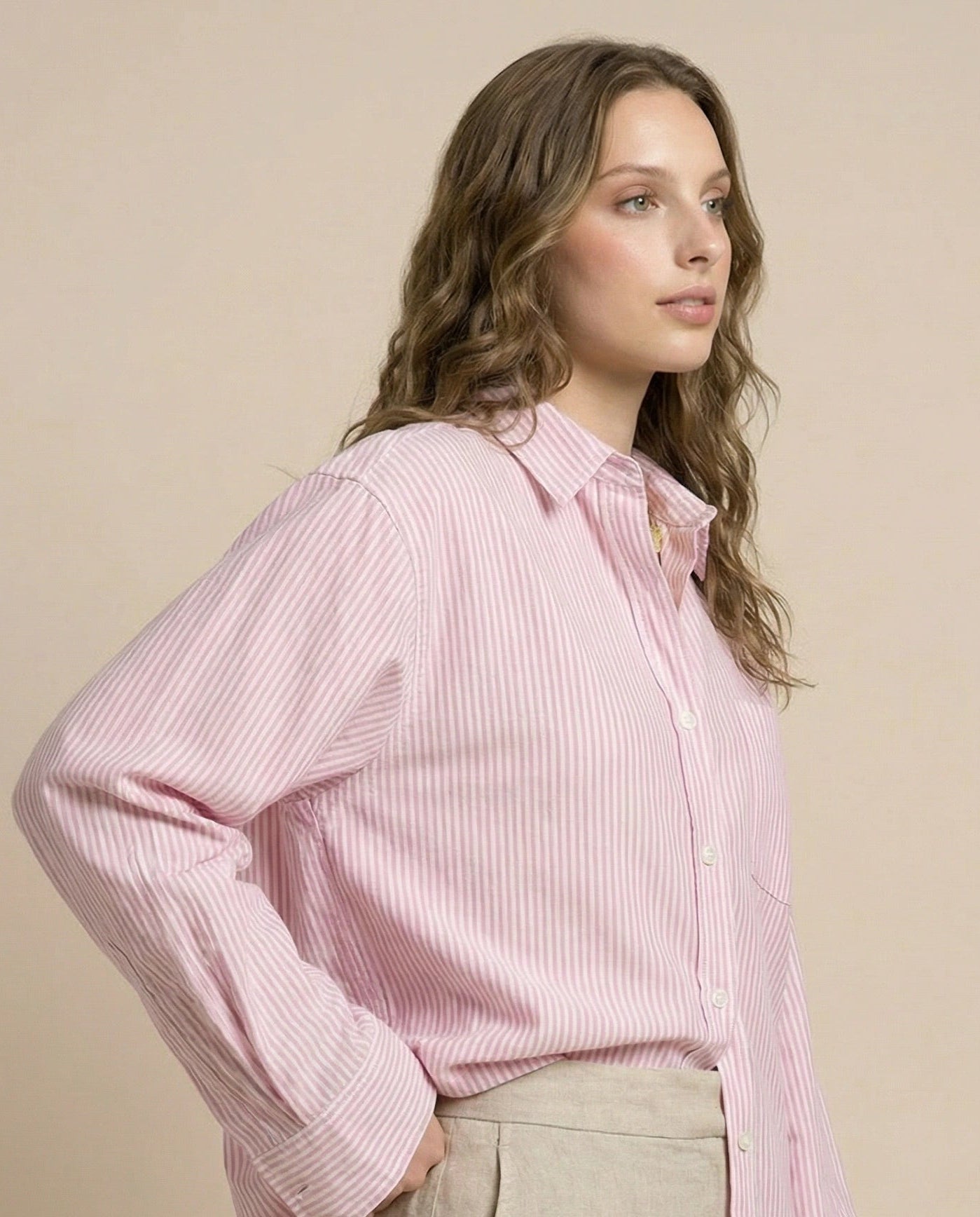 chemise rayee femme ete cotton