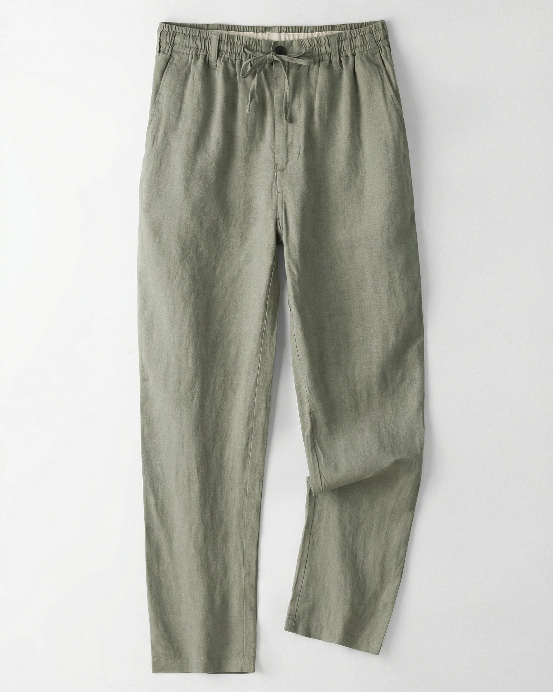 pantalon_en_lin_homme_kaki_vert olive
