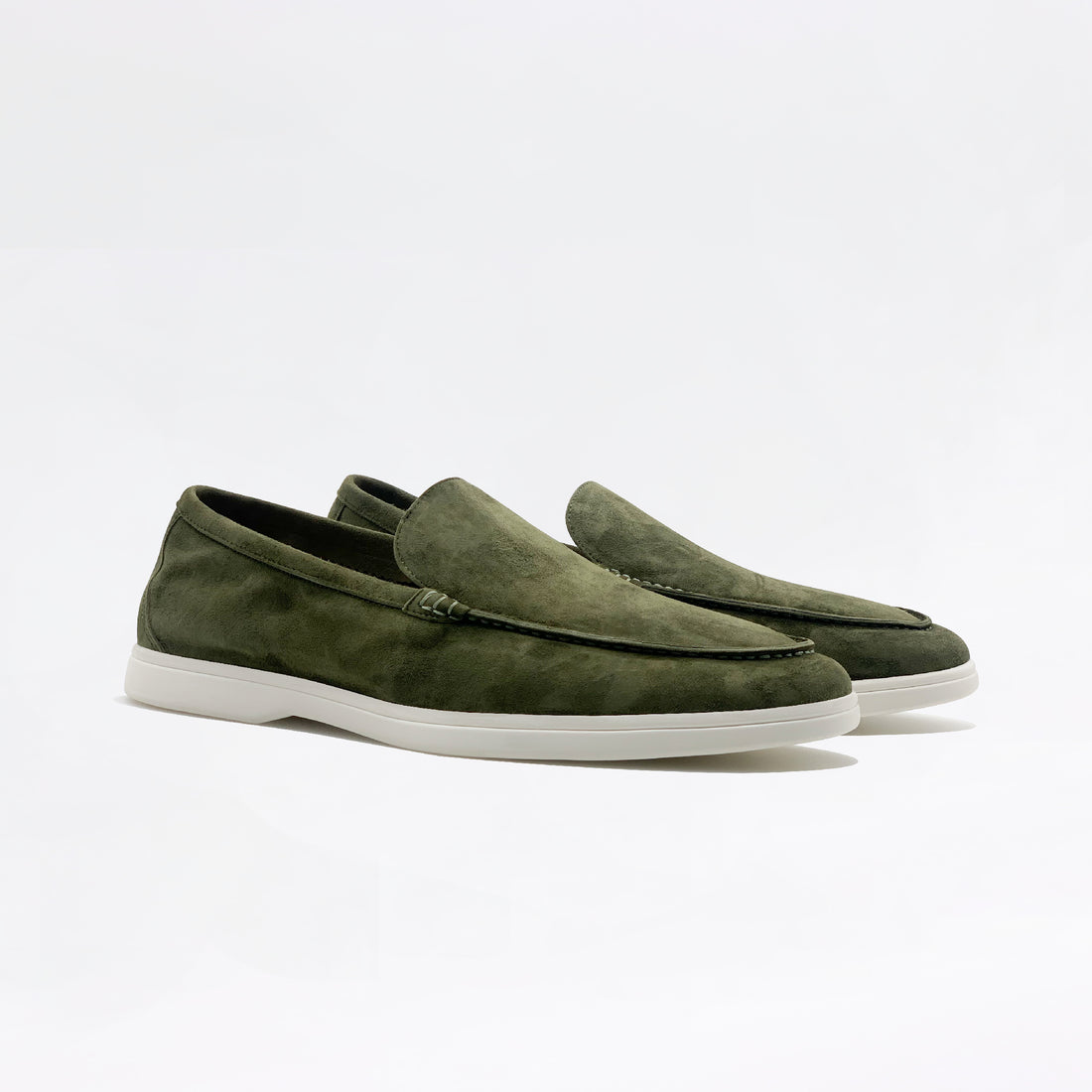 Mocassins en daim - Kaki