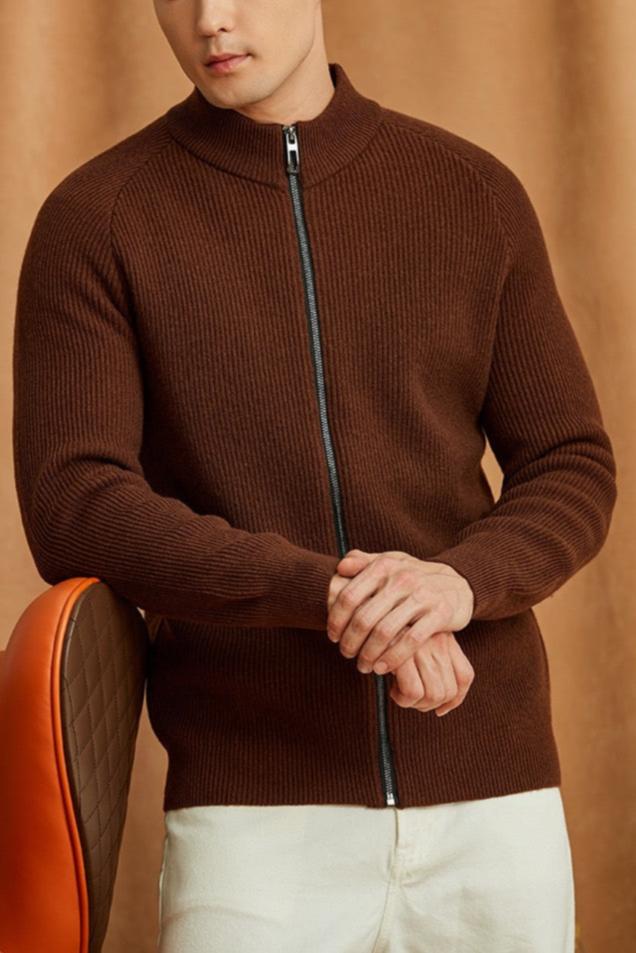 Half-zip without collar