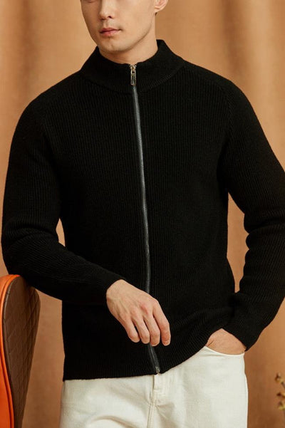 Half-zip without collar