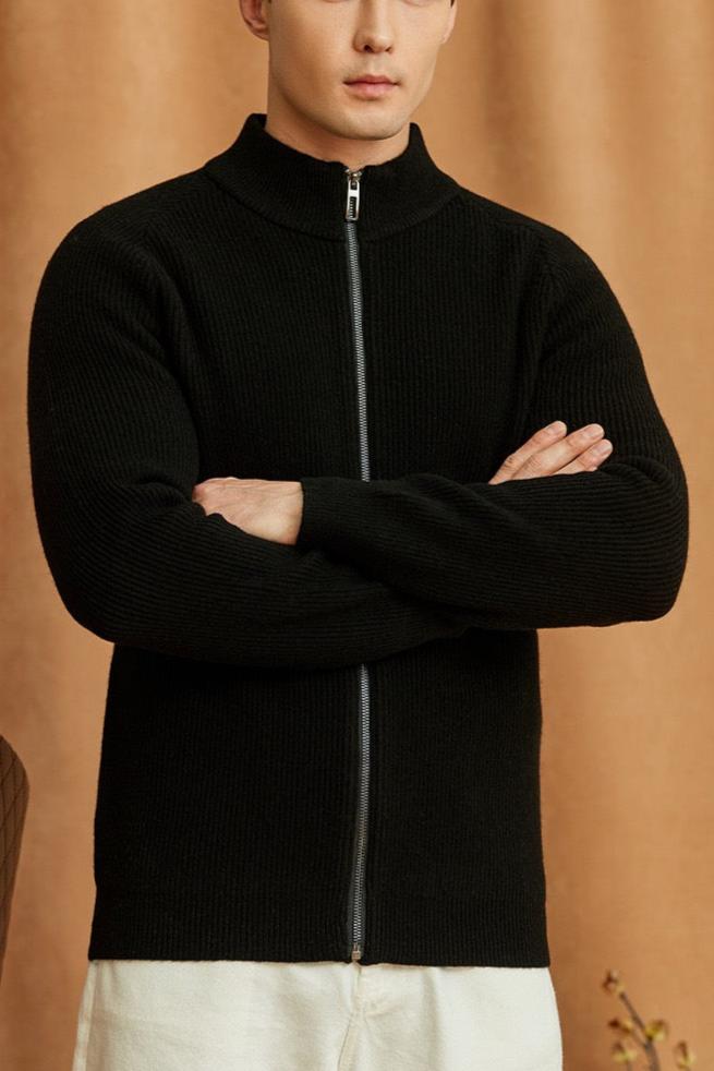 Half-zip without collar