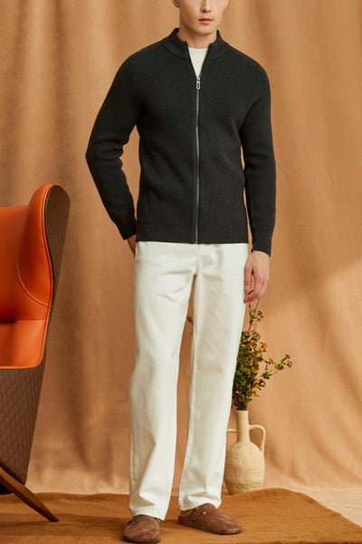 Half-zip without collar