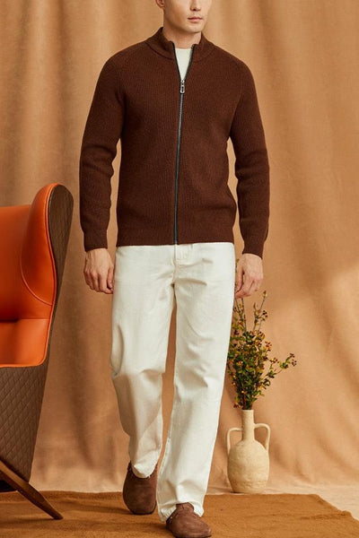 Half-zip without collar