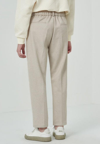 Wool buttoned pants