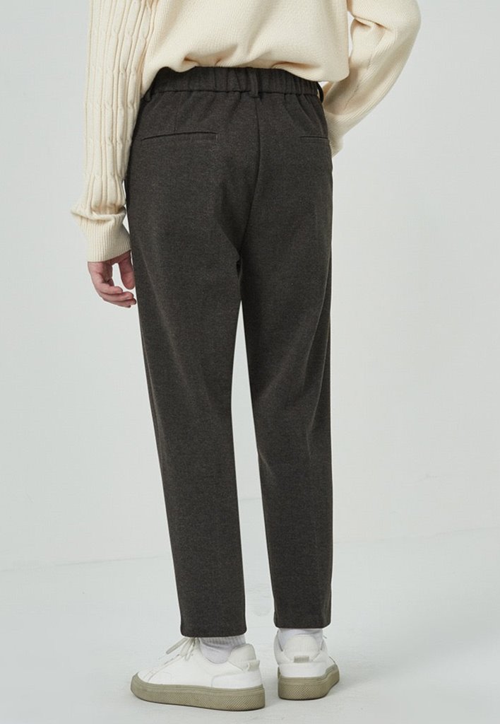 Wool buttoned pants