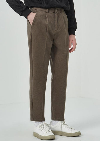 Wool buttoned pants