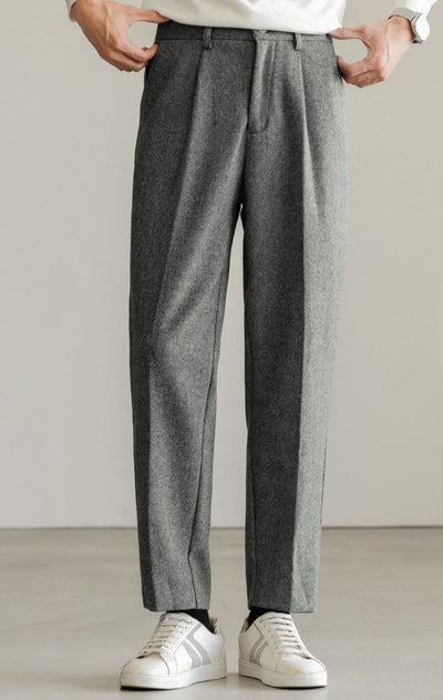 Wool buttoned pants