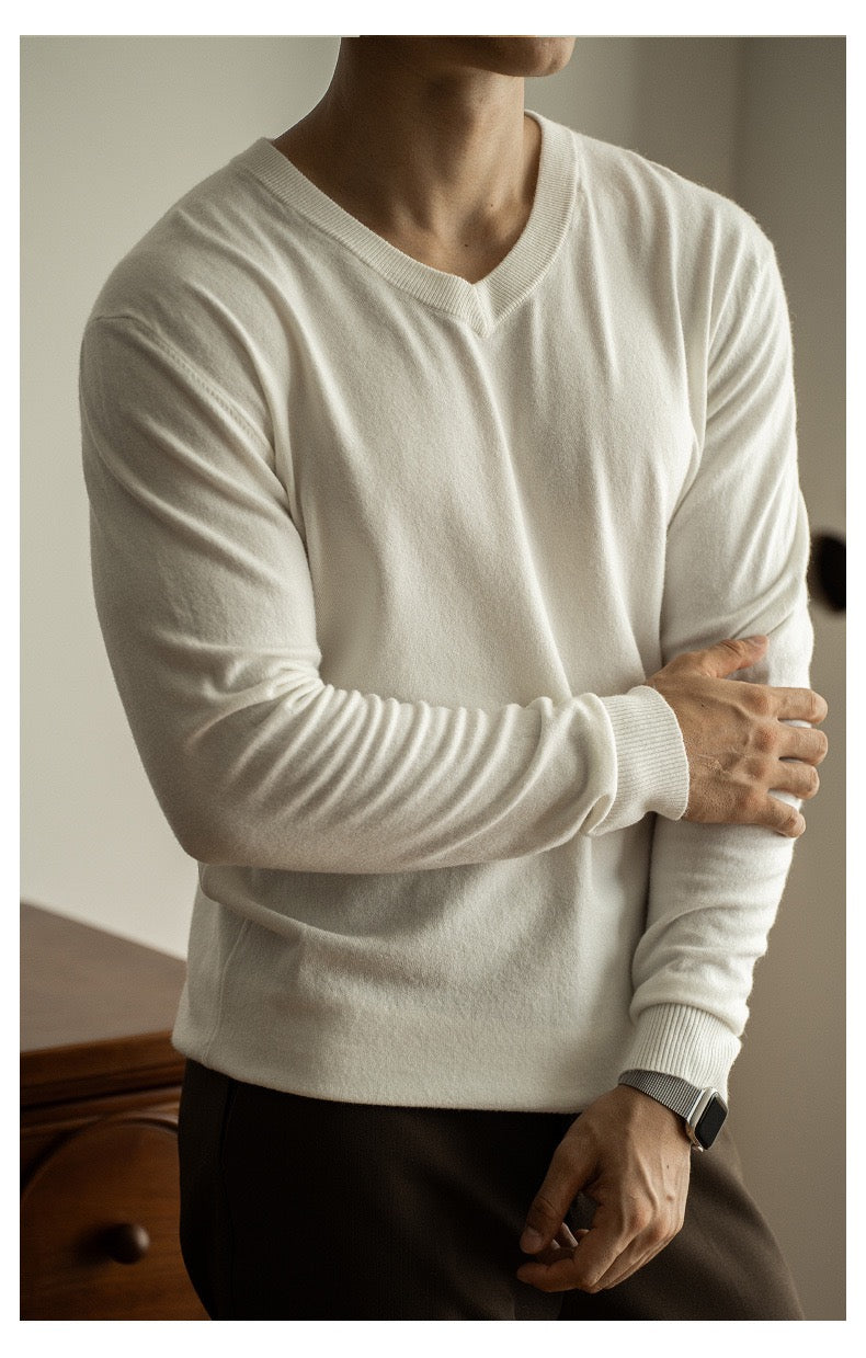 Slim V-neck sweater