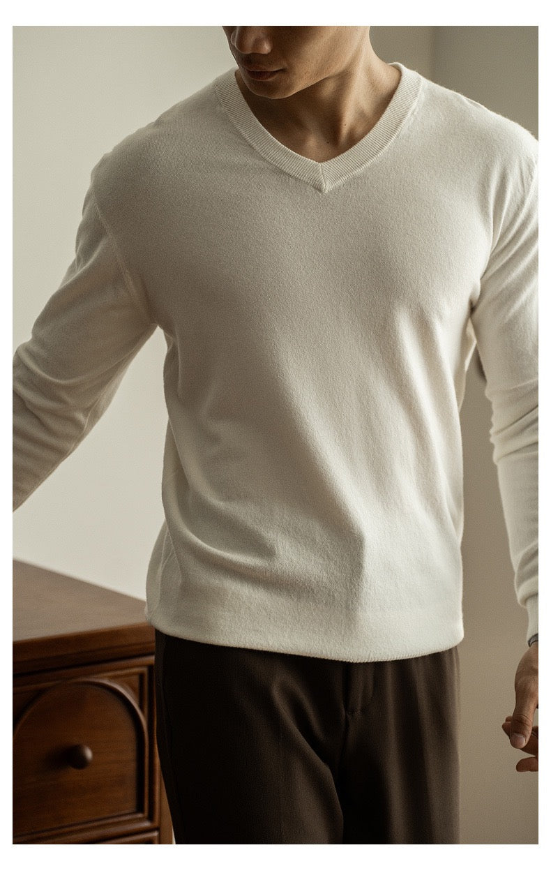 Slim V-neck sweater