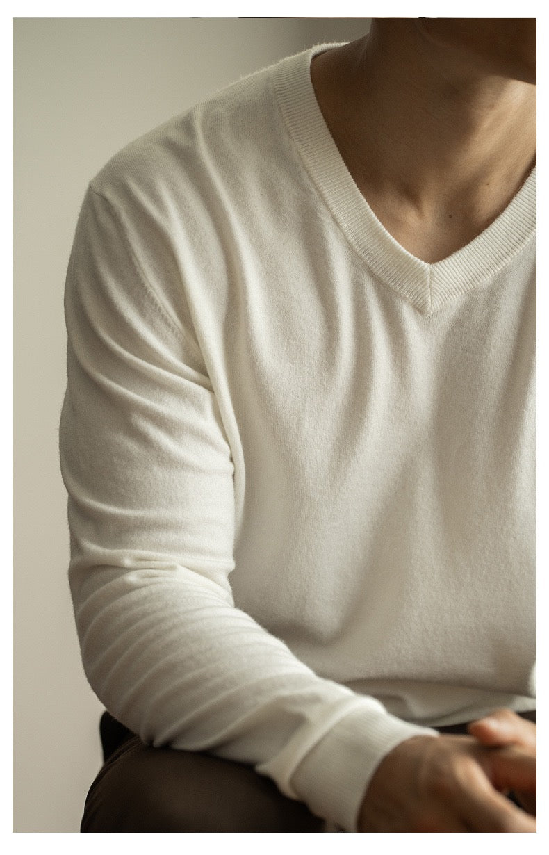 Slim V-neck sweater