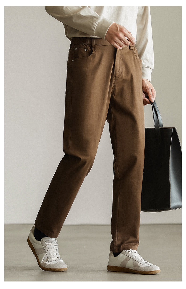 Wool buttoned pants