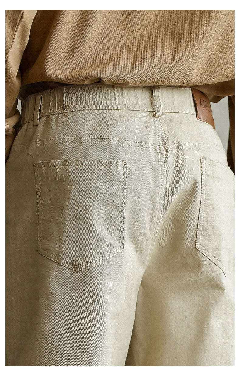 Wool buttoned pants