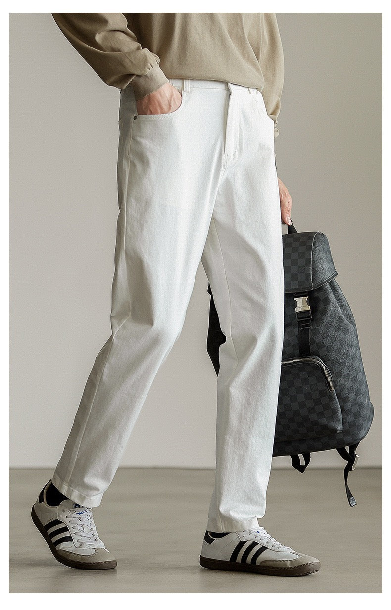 Wool buttoned pants