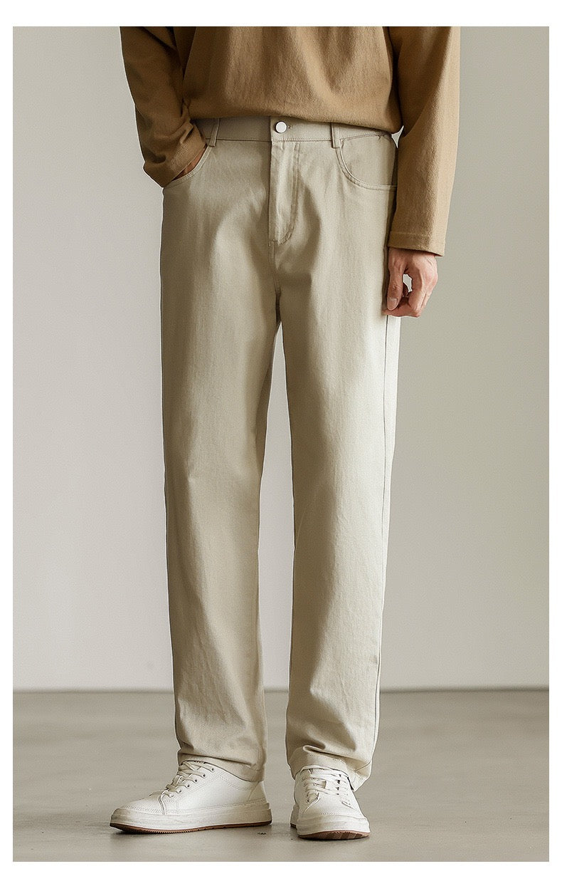 Wool buttoned pants