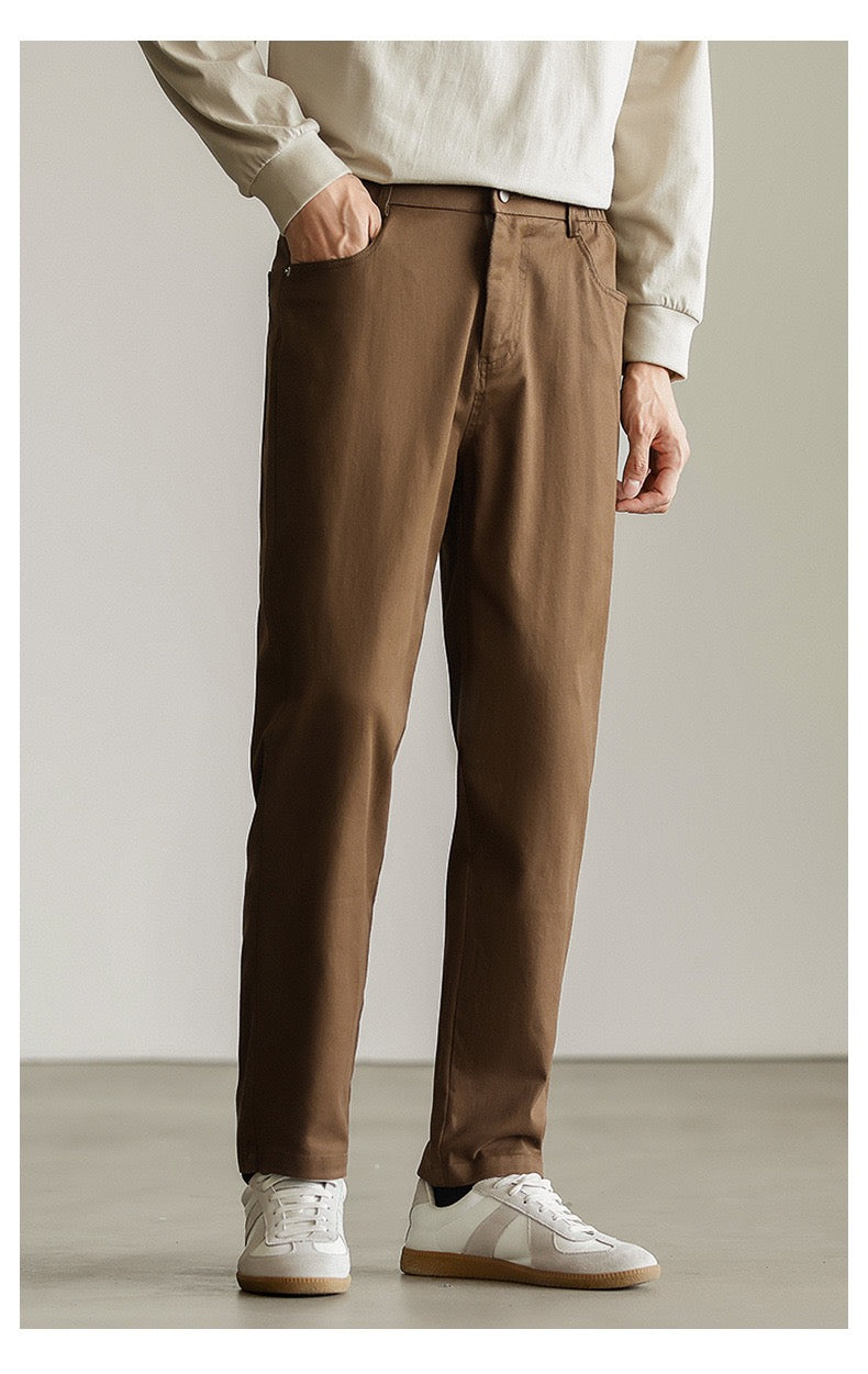 Wool buttoned pants