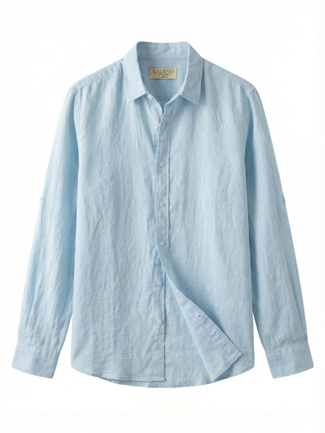 Men's Linen Shirt - Sky Blue