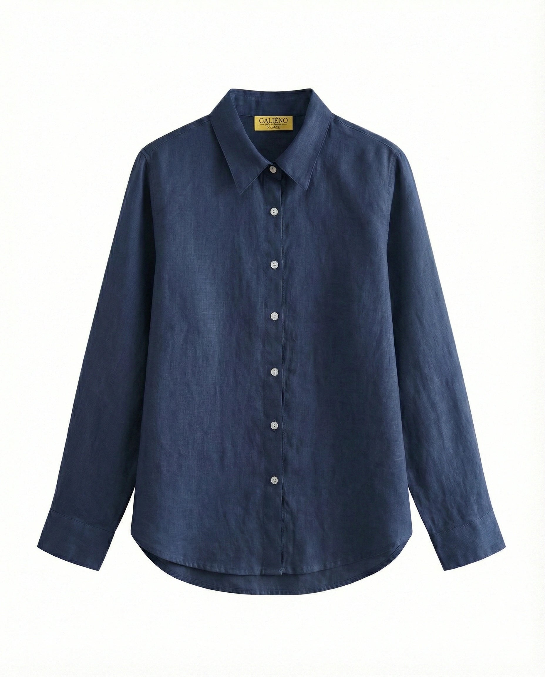 chemise en lin bleu femme marine été plage 