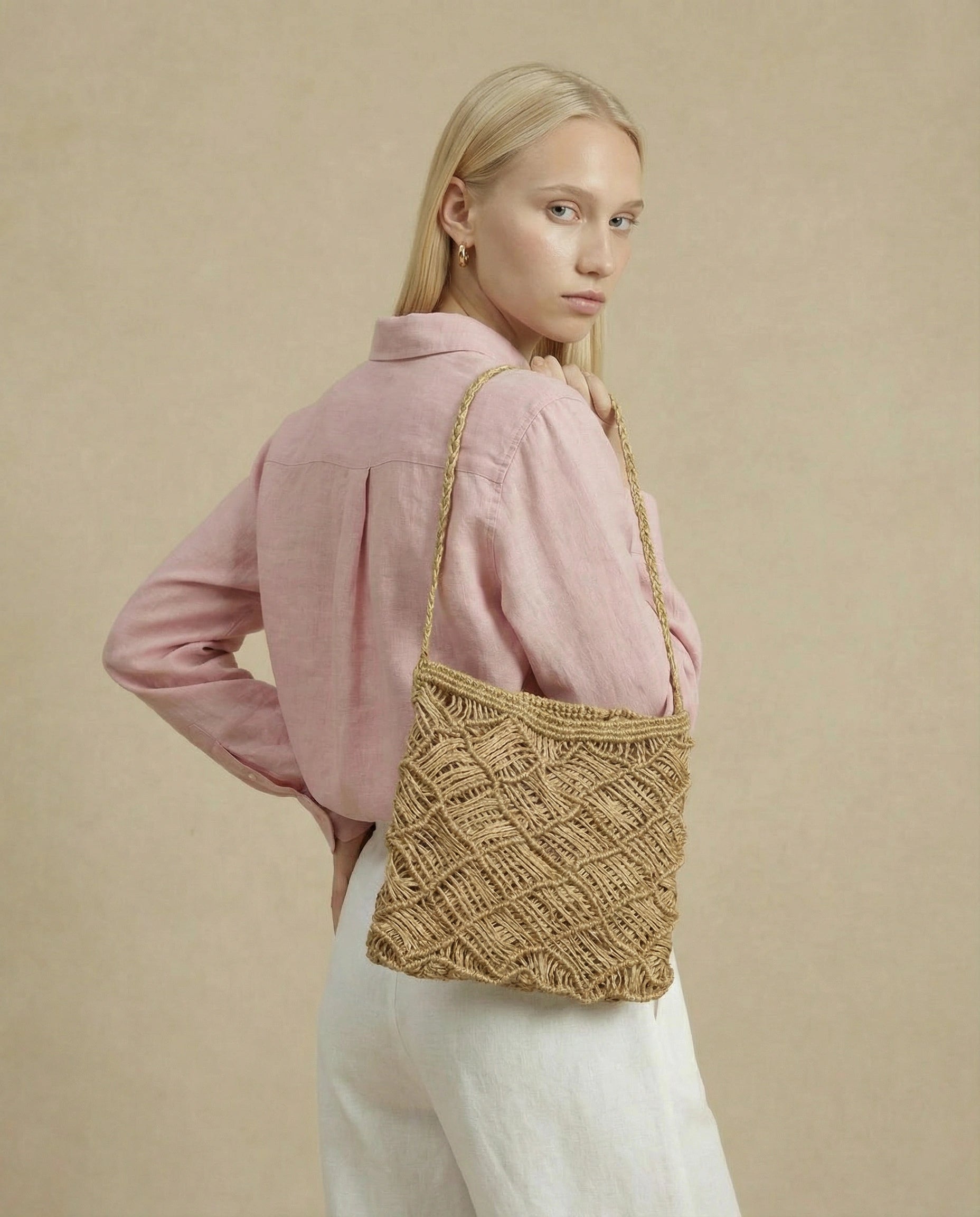 chemise en lin femme rose ete