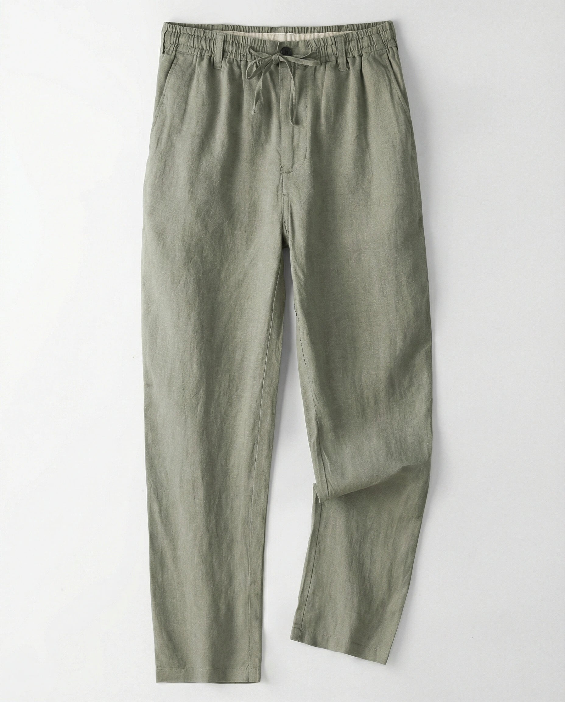 pantalon_en_lin_homme_kaki_vert olive